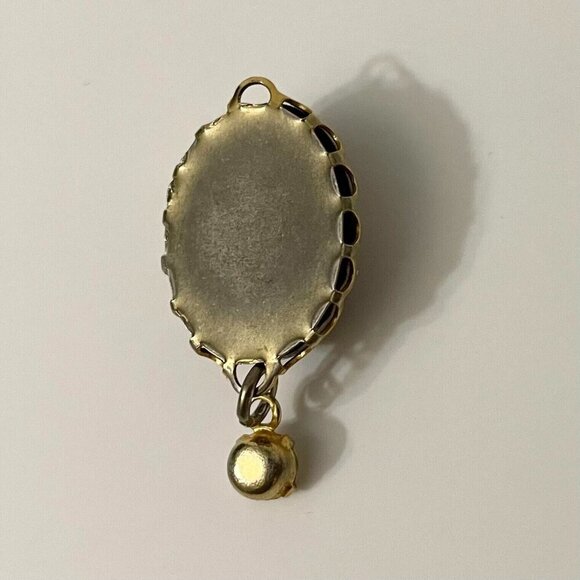 Vintage Floral Flower Dangle Pendant Charm No Loop - Picture 14 of 16